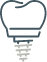 Icon of a dental implant